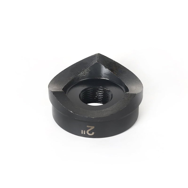 ZUVER 2" (60mm) Conduit Punch and Die Black Oxide Finish, Work with KO Tools Hydraulic Knockout Driver 3/4"-16UN Thread - Image 3